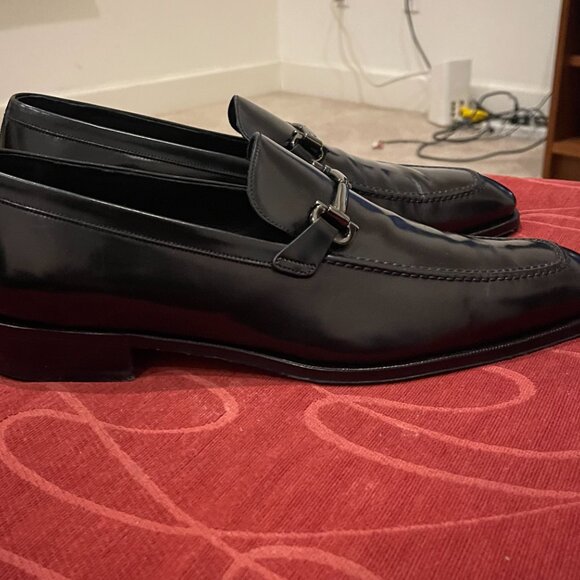 Salvatore Ferragamo. Slip-on loafer Size 10. High shine black main image 5